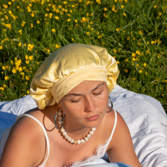 100% moerbei zijde bonnet | 22 momme