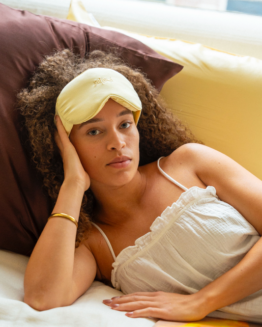 100% moerbei zijde bonnet, slaapmasker en kussensloop | 22 momme