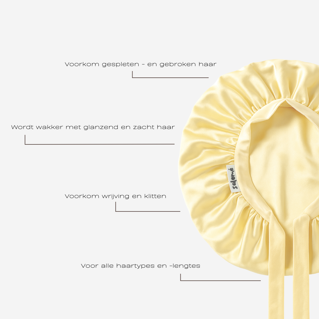 100% moerbei zijde bonnet | 22 momme