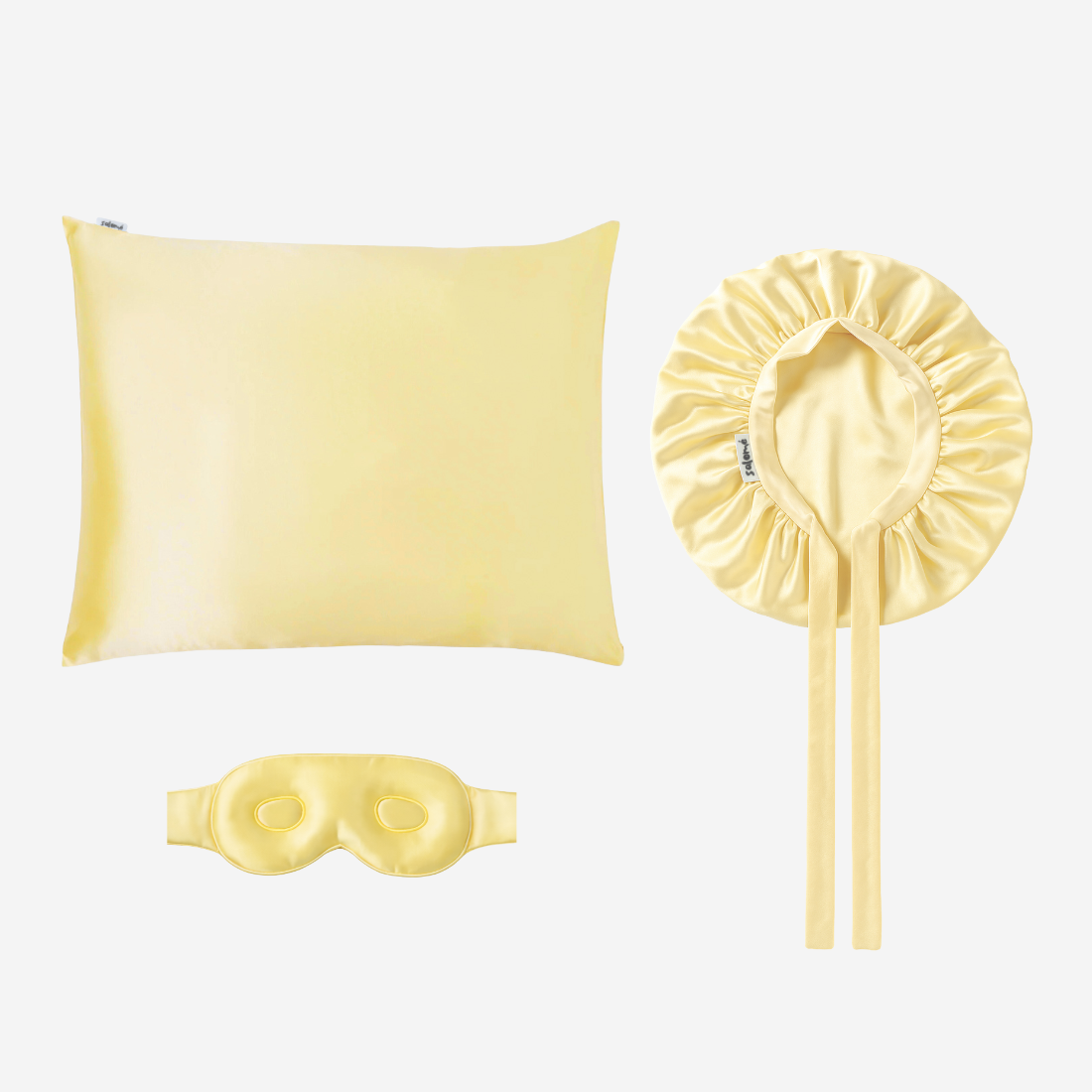 100% moerbei zijde bonnet, slaapmasker en kussensloop | 22 momme