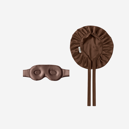 100% moerbei zijde bonnet en slaapmasker| 22 momme