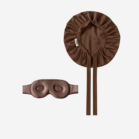 100% moerbei zijde bonnet en slaapmasker| 22 momme