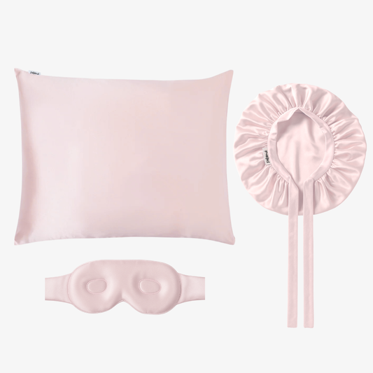 100% moerbei zijde bonnet, slaapmasker en kussensloop | 22 momme